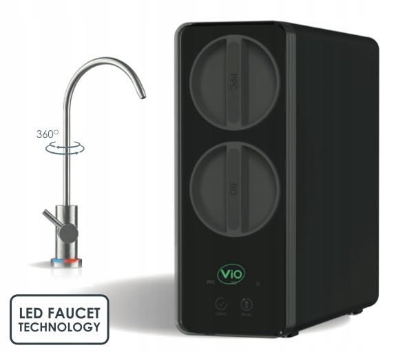 Bezzbiornikowy System Odwrócona Osmoza ViO AW-RL03-600G, Automat Płukanie