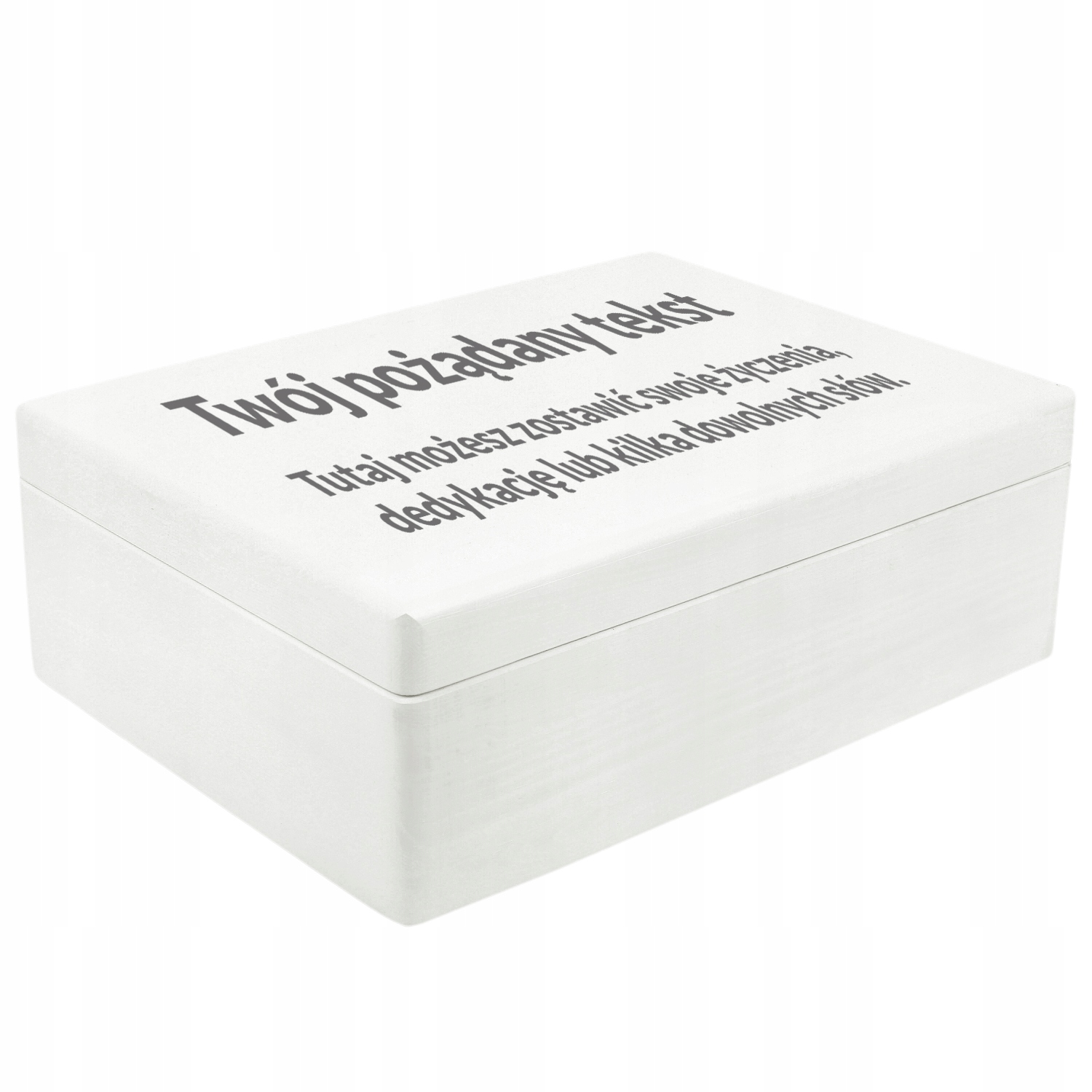 Krabička s gravírováním dárek k narozeninám s vlastním textem Uv tisk 40x30x14 cm