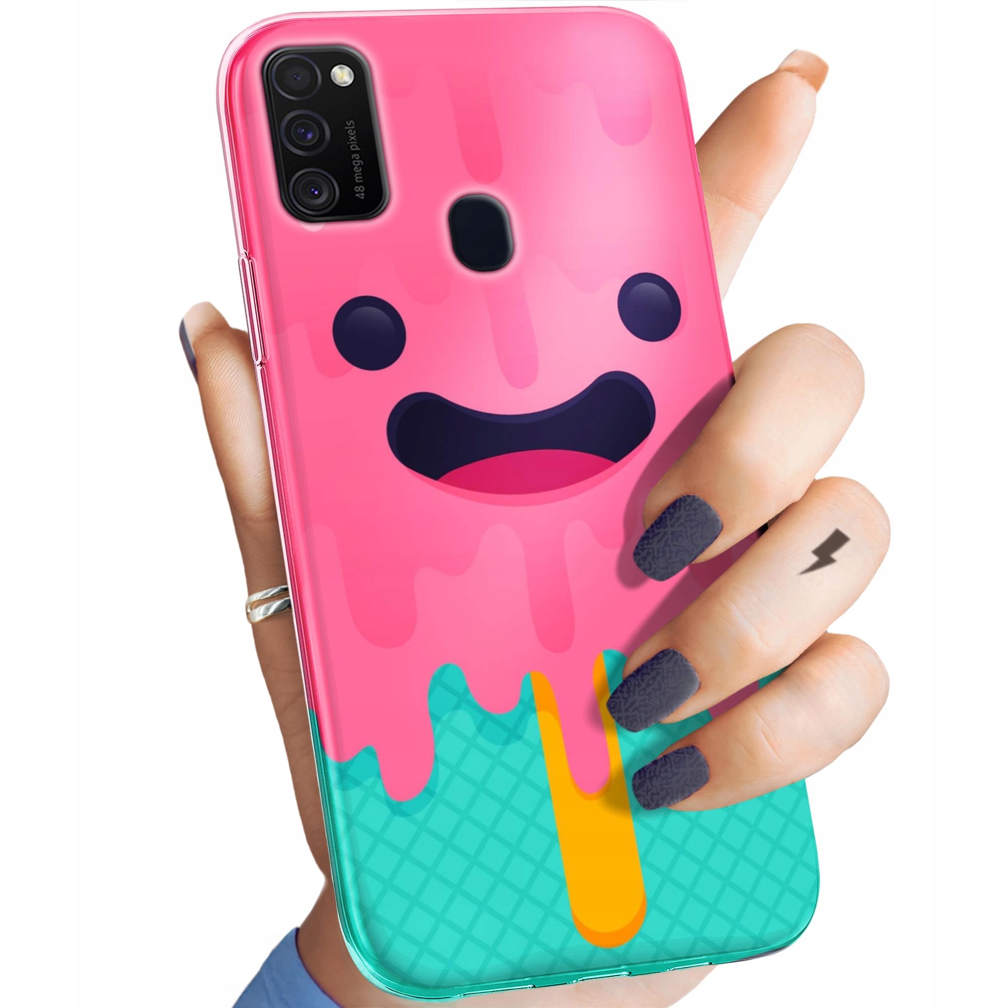 Etui Do Samsung Galaxy M21 Candy Cukierki Słodycze Słodkie Obudowa