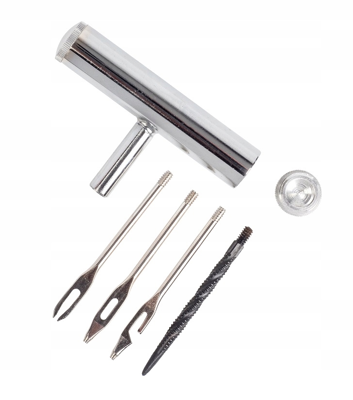 

Zestaw 4w1: 3x szydło frez naprawa opon sznurem