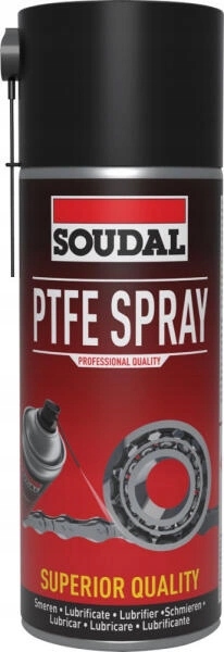 Smar teflonowy Soudal Ptfe Spray 400ml do metalu plastiku łożysk