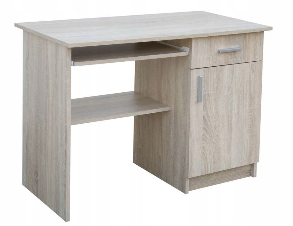 

Biurko komputerowe 100 cm z półką dąb sonoma 1-AB