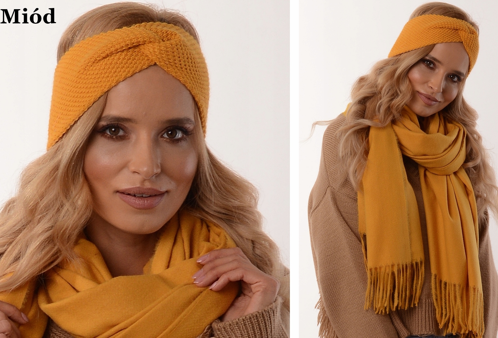 BOHO OPASKA DAMSKA NA GŁOWĘ USZY ZIMĘ - KOLORY O3 Płeć kobieta