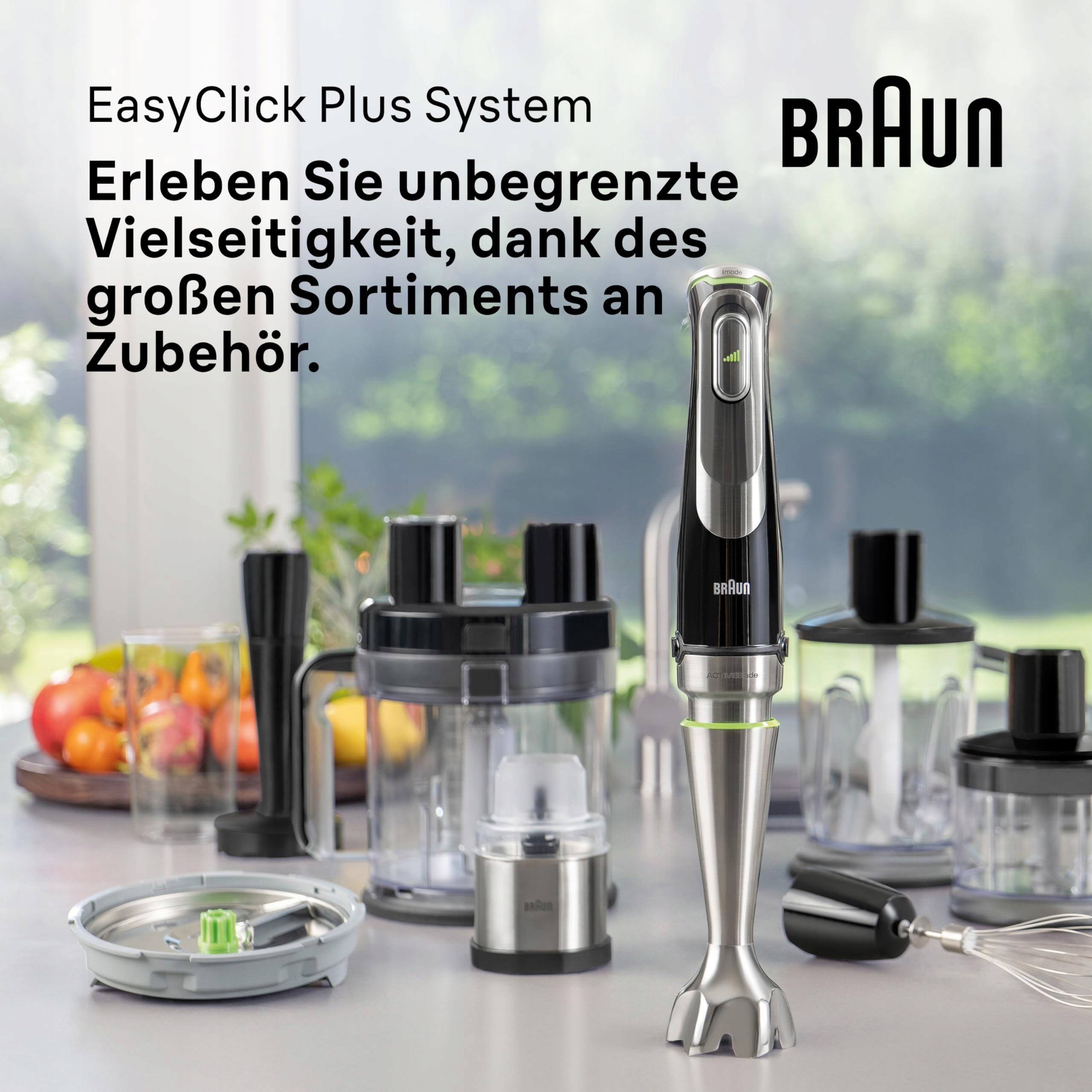 BRAUN MultiQuick 9 MQ 9147X Blender Ręczny 5w1 1200W Czarny Stal Nierdzewna — miniatura 5