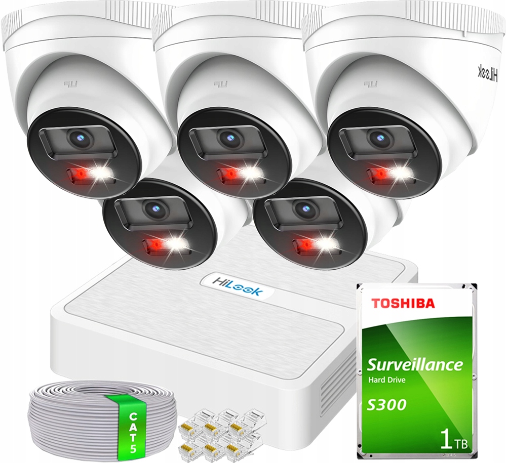 Sada pro monitorování Hilook od společnosti Hikvision IPCAM-T2-30DL NVR-8CH-H/8P