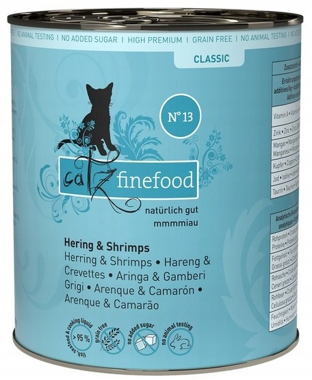 Catz Finefood Classic N.13 Sleď a krevety konzerva 6x800g