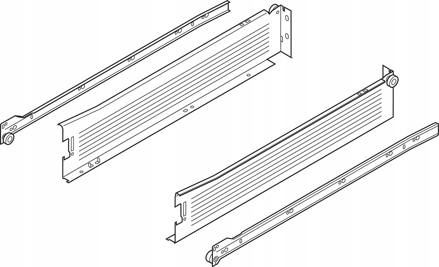 

Blum 320M4500C15 szuflada Metabox NL=450 mm, szara
