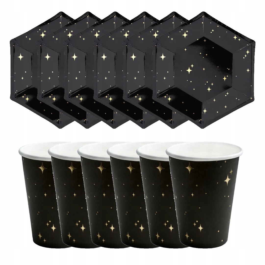 

Kubeczki talerzyki papierowe na 1-99 urodziny Eko