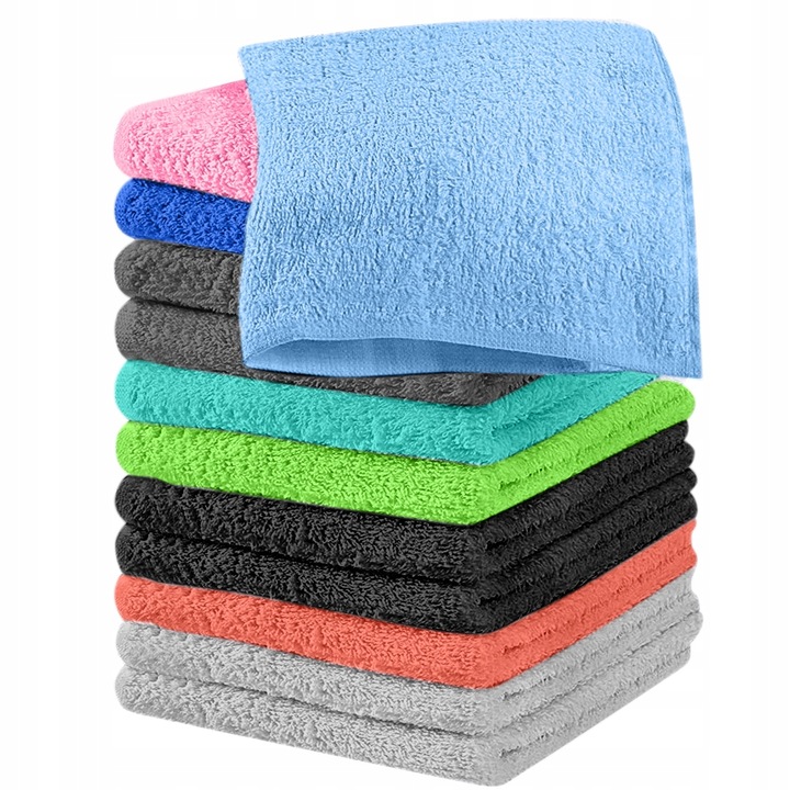 

12 X Komplet Ręczników 30X30 Frotte Bawełna