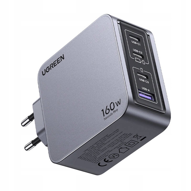 Síťová nabíječka Ugreen Nexode Pro 160W (šedá)