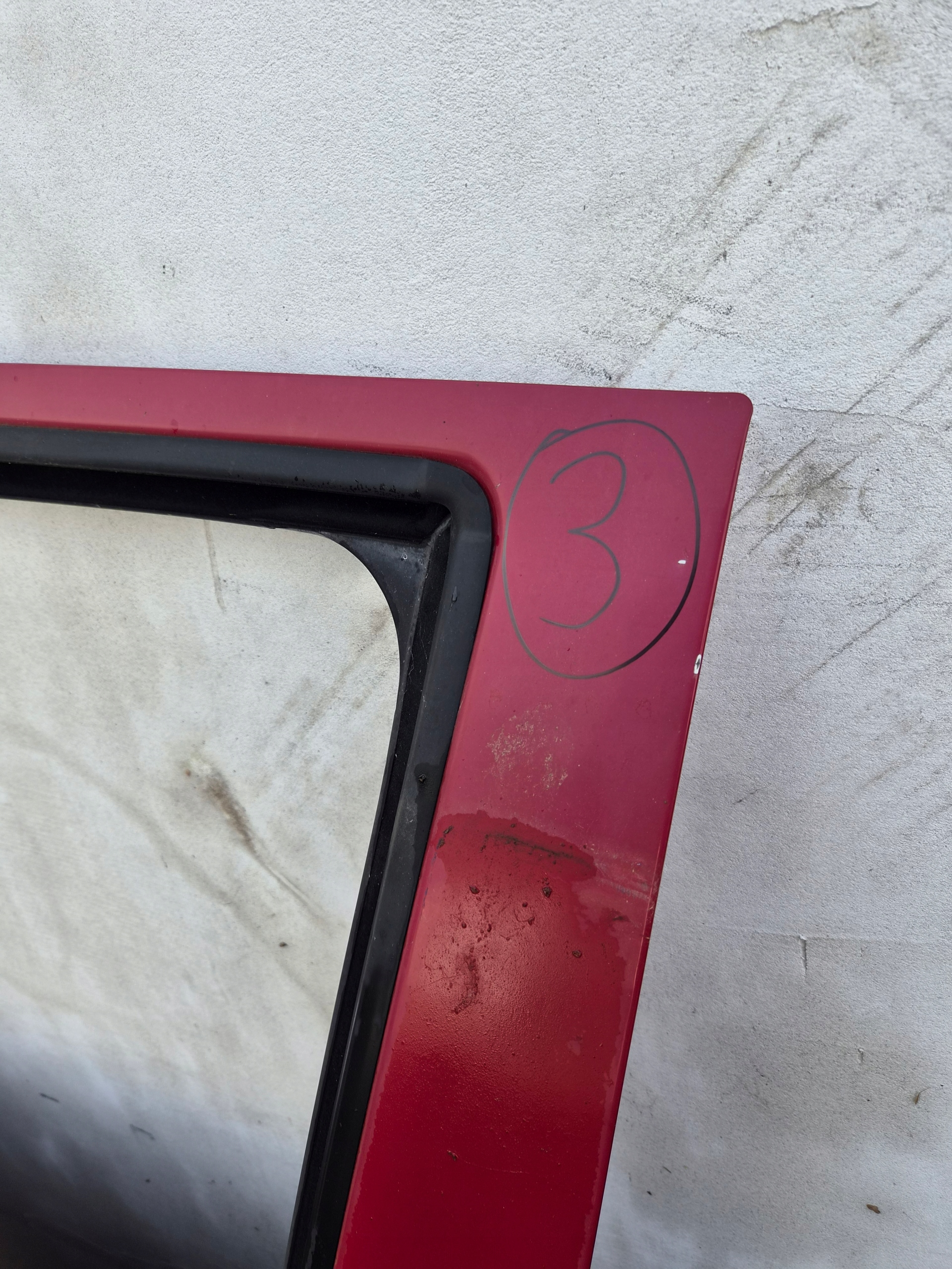 door front left VW T5 T5 LIFT front kierowca/ driver´s red