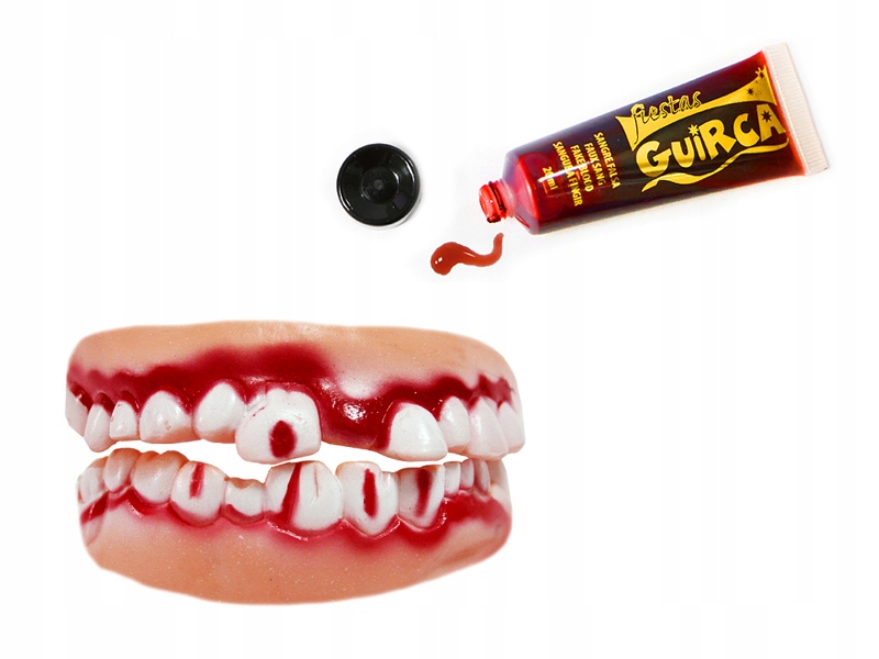 

Zestaw Wampir Potwór Krew Zęby 2el