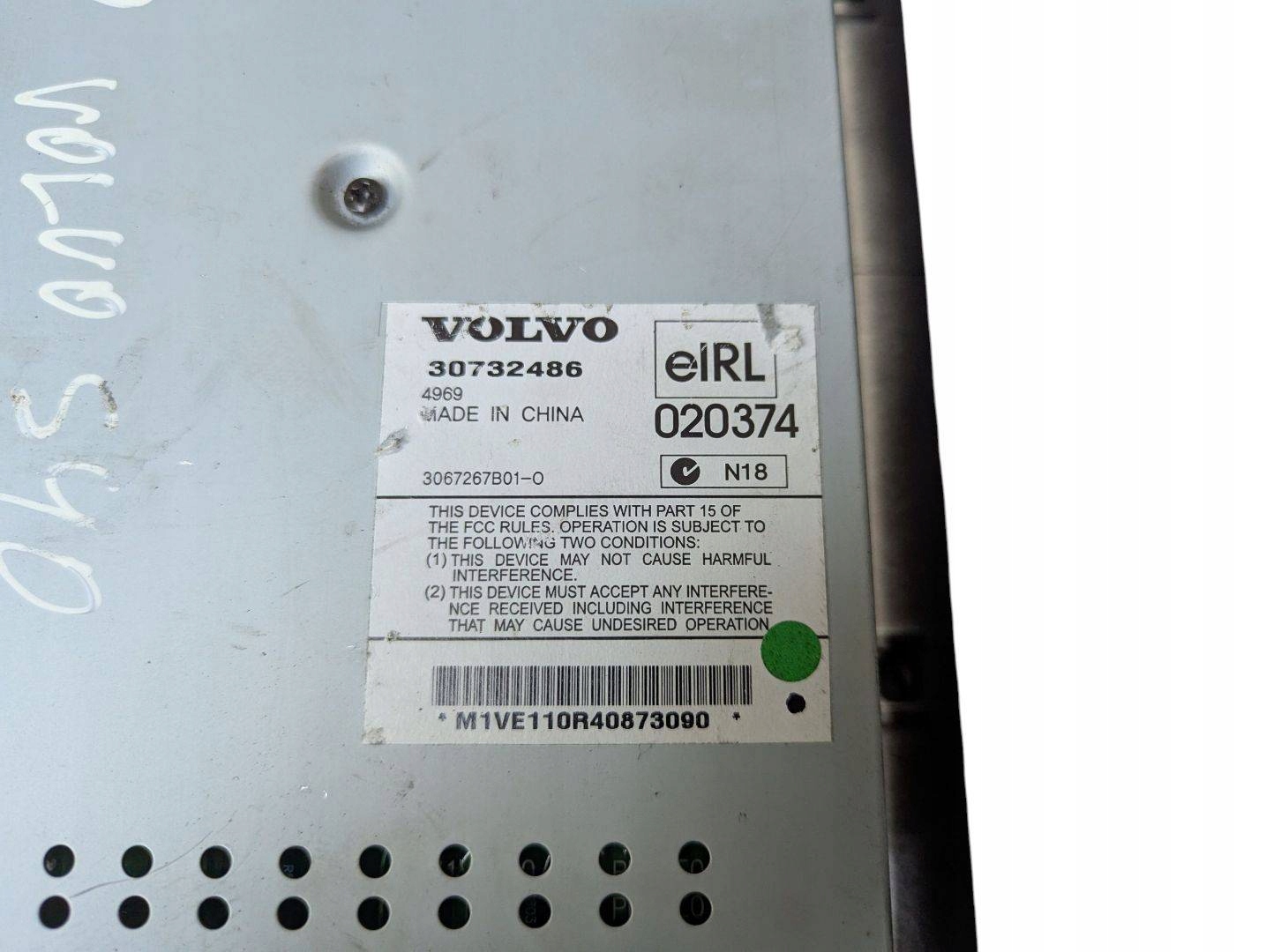 amplifier radia Volvo S40 2 2005 30732486