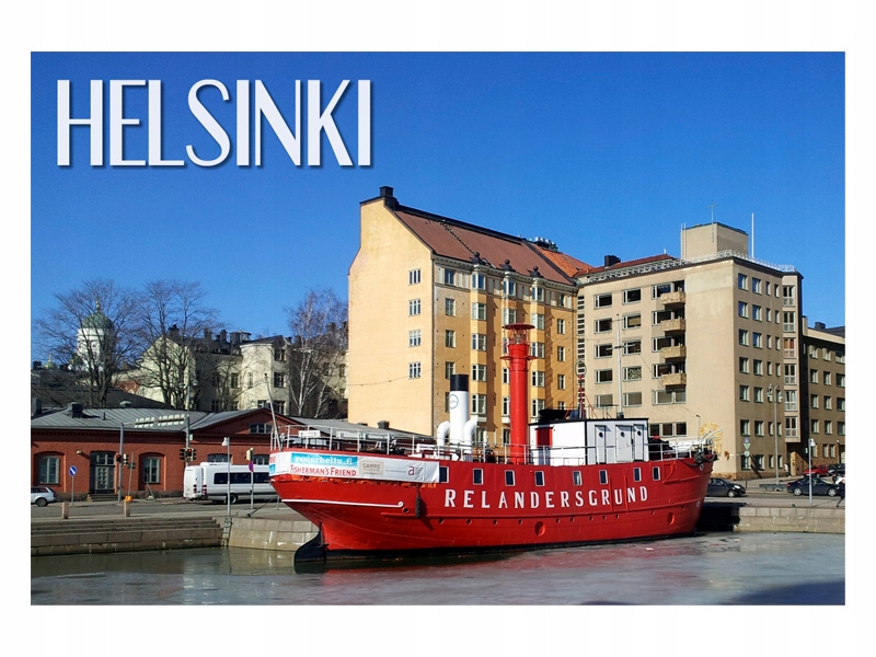 

Helsinki Statek Przystań Magnes na lodówkę