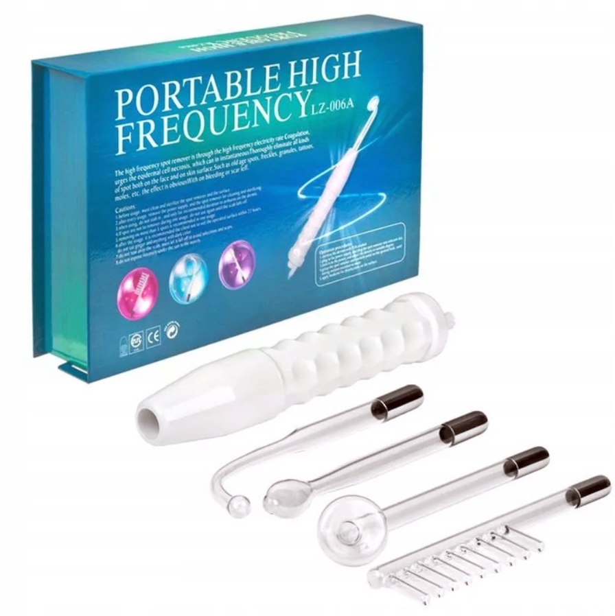 DARSONVAL DERMA WAND 4 ELEKTRODY NAJMOCNIEJSZY PRO