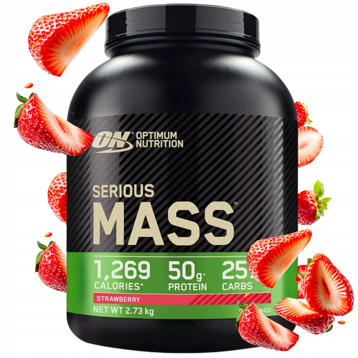 On Serious Mass 2730g Gainer Na Hmotu 2,7 Optimum Jahoda
