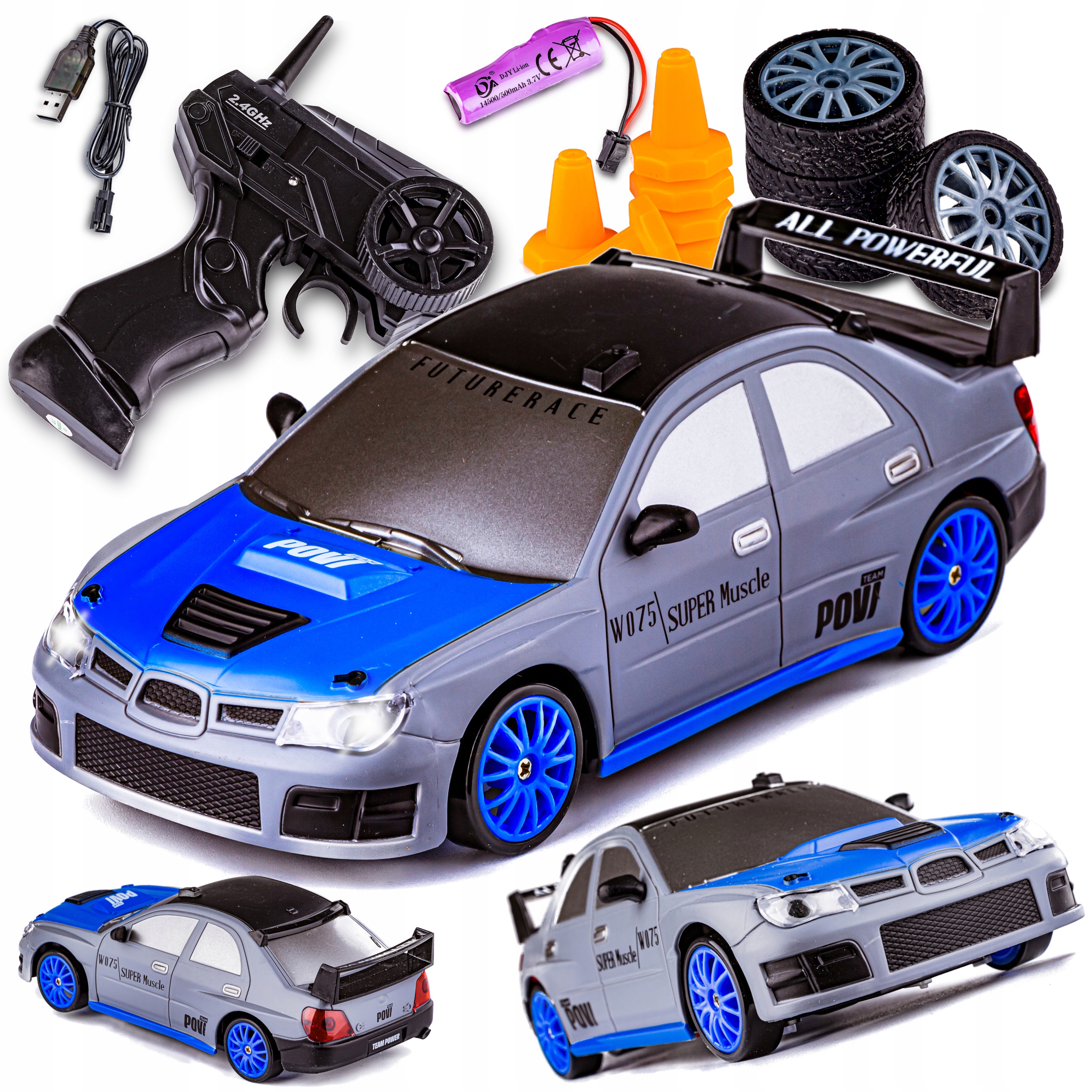 Auto Na Drift Na Dálkové Ovládání 1:24 Autíčko Na Dálkové Ovládání Rc Drift 4x4 Subaru