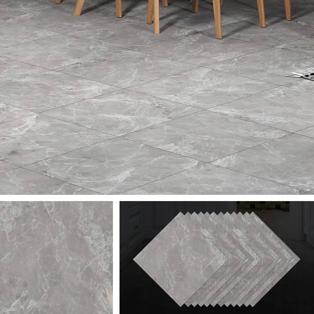 Samolepiace vinylové podlahové dlaždice 30x30 cm Livelynine 32ks sivé