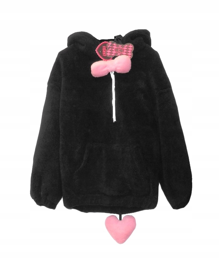 Mikina Medvídek 11SH97 Černá Hrubá Ozdoba vel. M