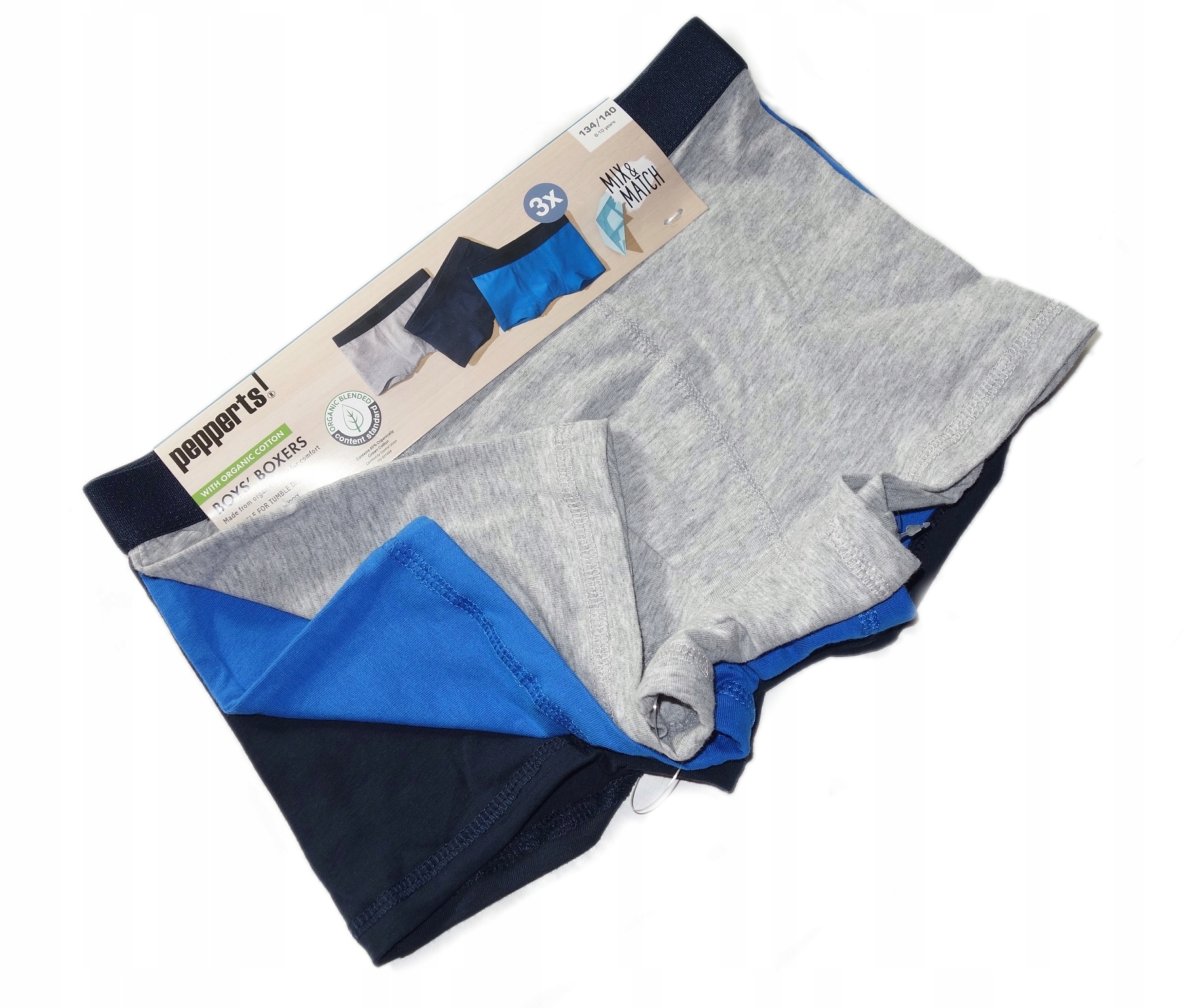 

Zestaw Majtki Bokserki Chłopięce 3 Pack 122/128
