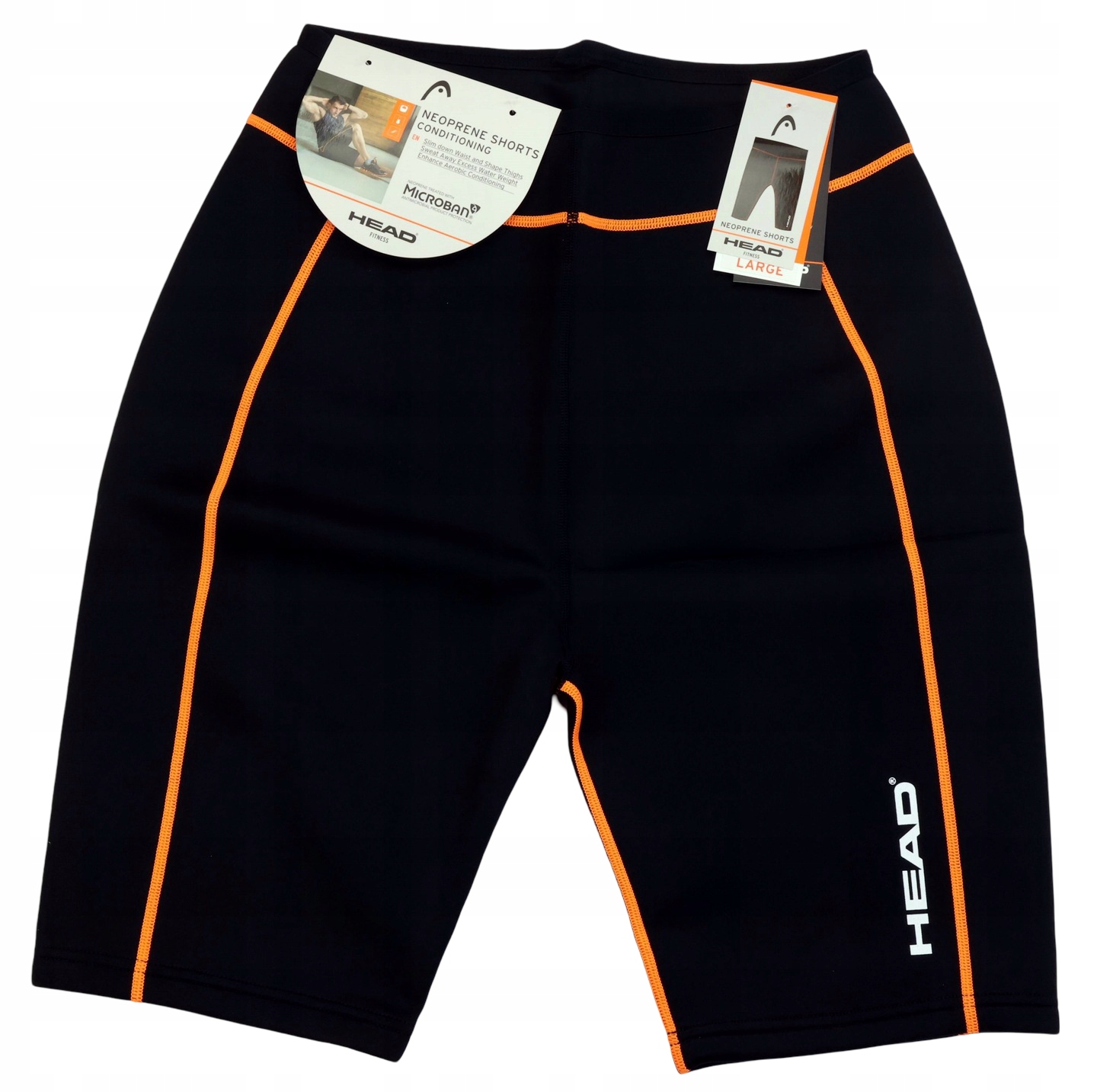 Head Fitness getry Shorts neopren Spodenki męskie Termiczne Siłownia r. L