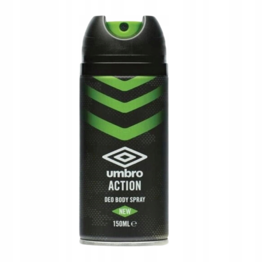 Dezodorant Spray Męski Umbro Action Energetyczna Świeżość w Ruchu 150ml x4 EAN (GTIN) 761828009940