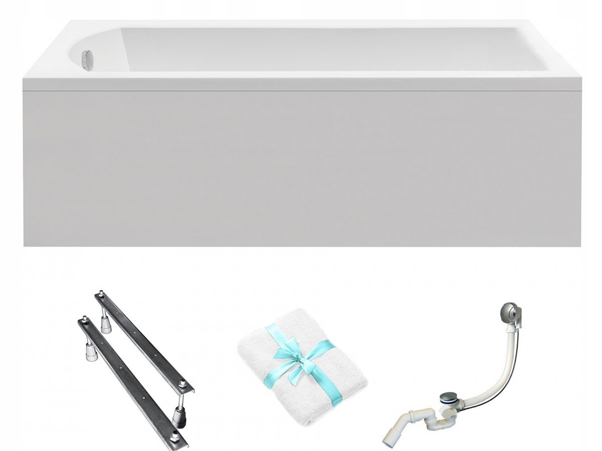 Besco Vana 180x80 Shea s bílým krytem sifon