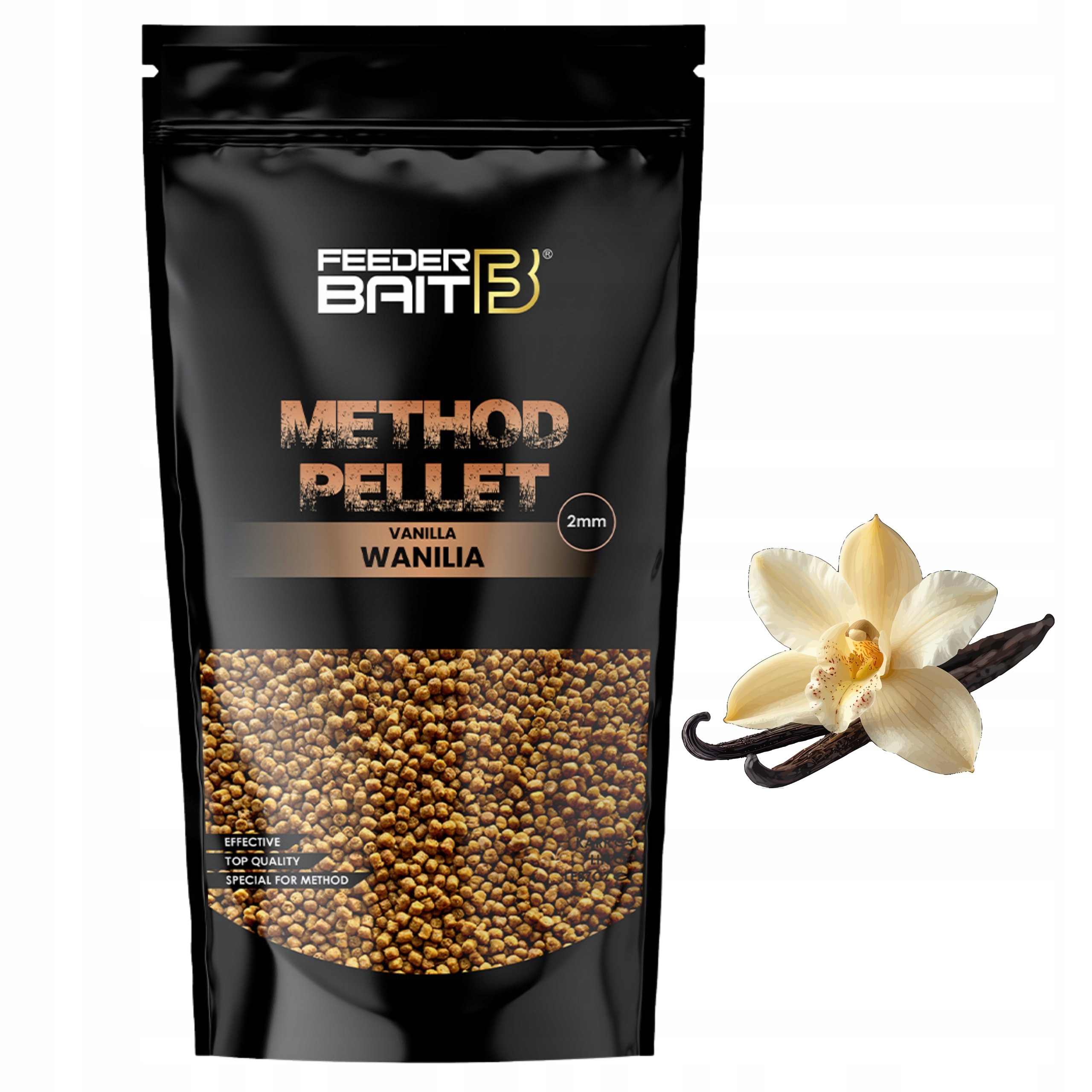 Pellet wędkarski do method feeder wanilia 2mm Feeder Bait karpia do metody