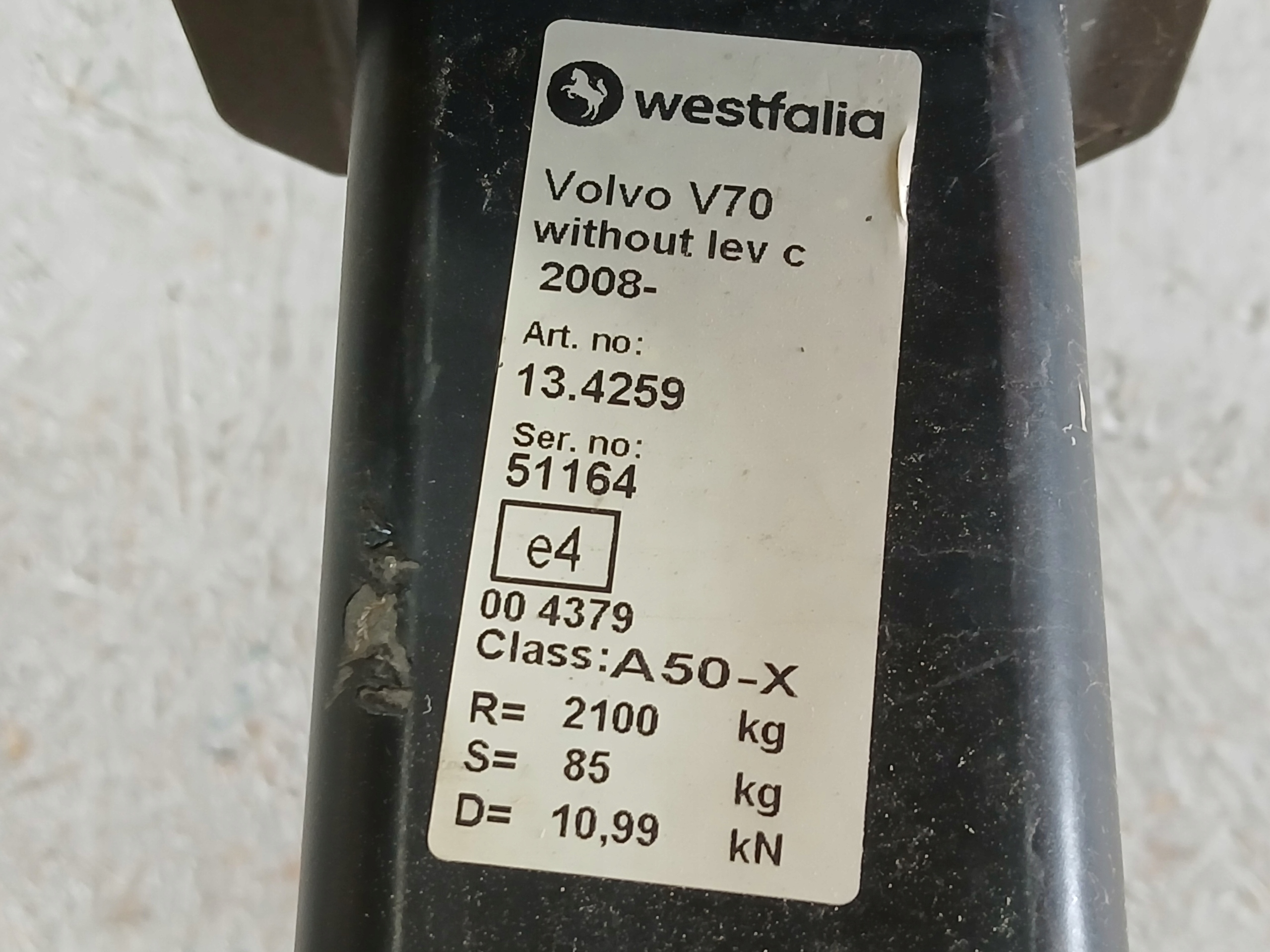Kugelkopf VOLVO V70 08- 13,4259