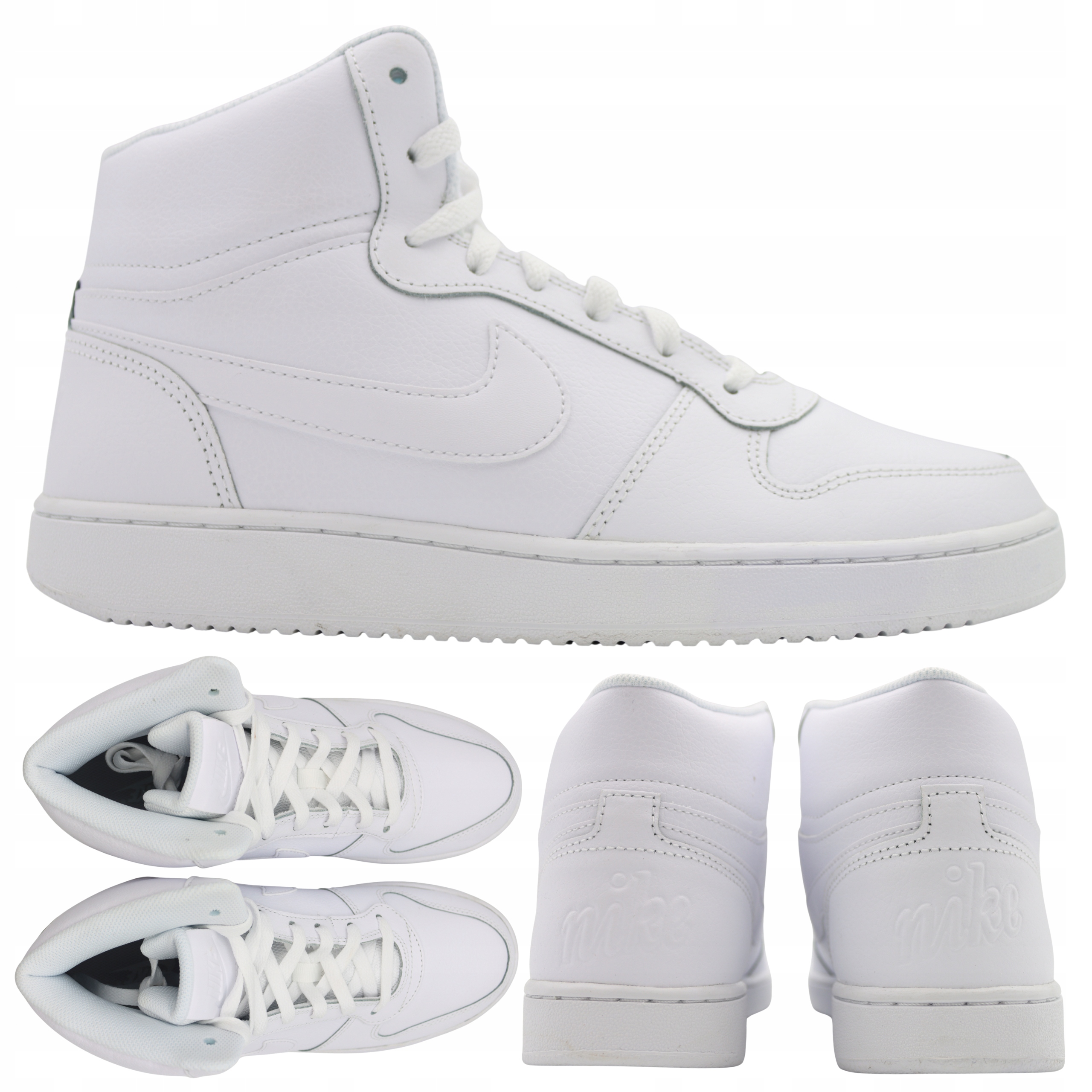 Pánské Sportovní Boty Z Bílé Vysoké Kůže Nike Ebernon MID AQ1773 100 vel. 43