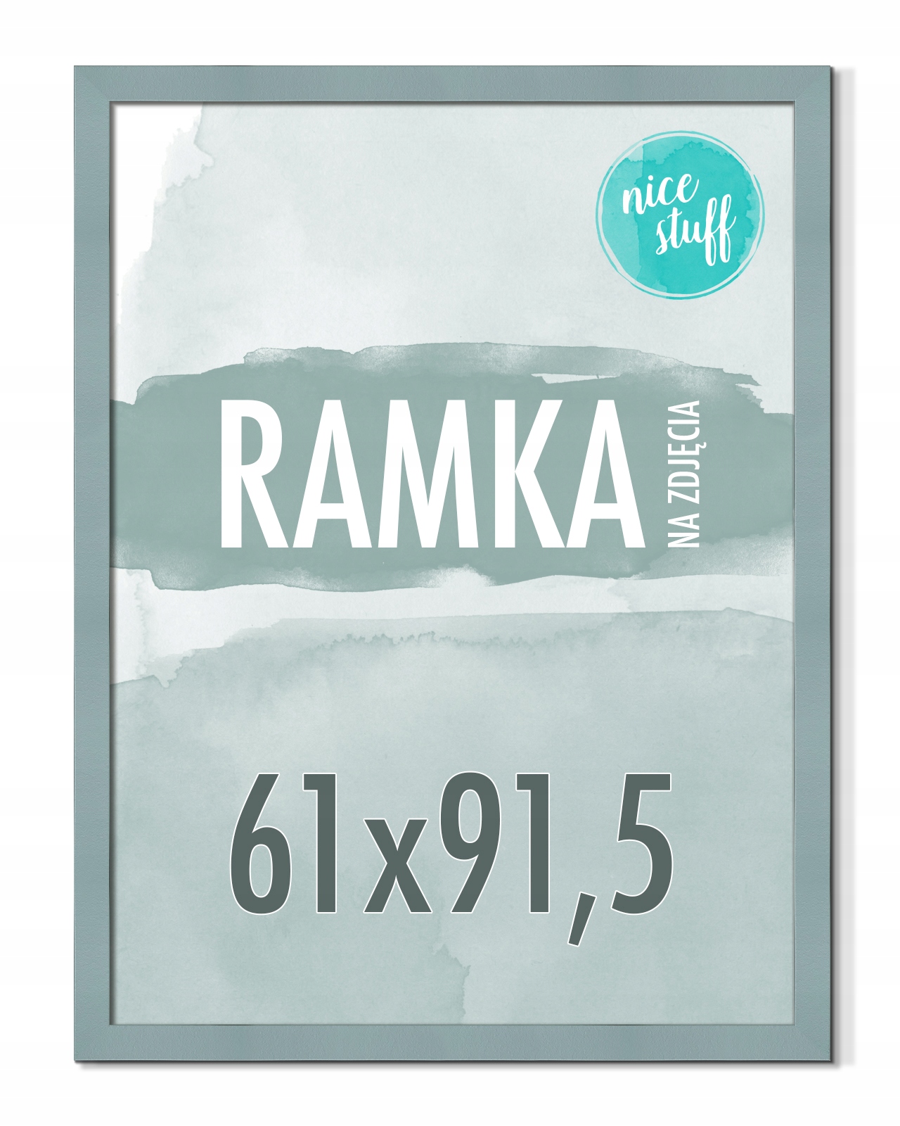 Rámeček 61x91,5 Rámeček Na Fotografie 91,5x61 Fotorámečky Šedo-modrý