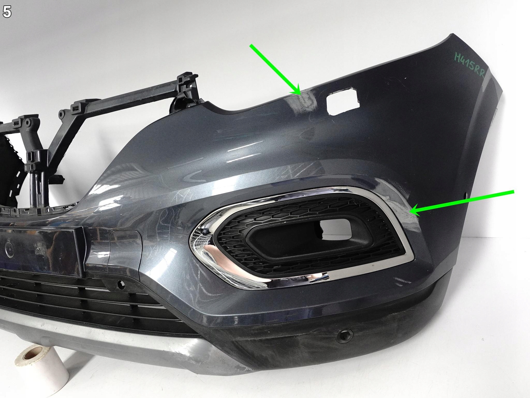 RENAULT KADJAR LIFT 18-22 bumper SPOILER grille KRATKI front (SRA/6xPDC)
