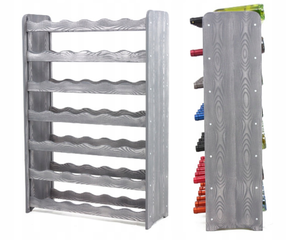 Regál na víno dřevěný regál na lahve stojan na víno Borovice 42 bot Dekor