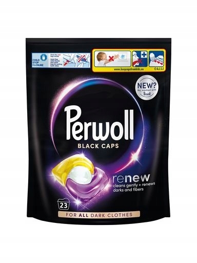 Levně Perwoll Renew Black Caps kapsle na praní tmavých tkanin 23ks