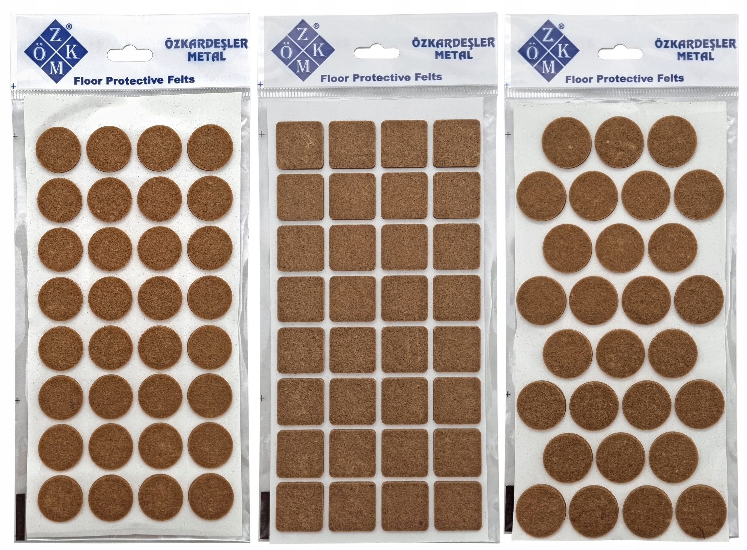 PODKŁADKI FILCOWE POD MEBLE SAMOPRZYLEPNE 92szt