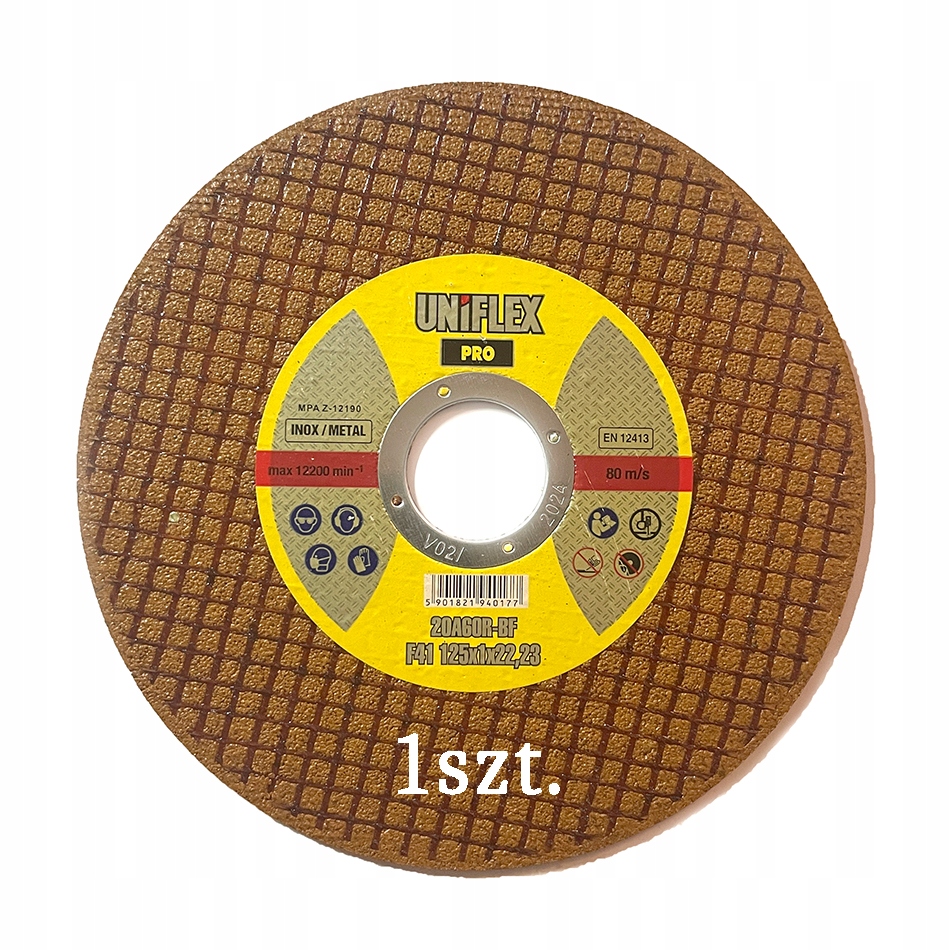 

Tarcza do cięcia metalu Uniflex 125x1.0x22,2 mm