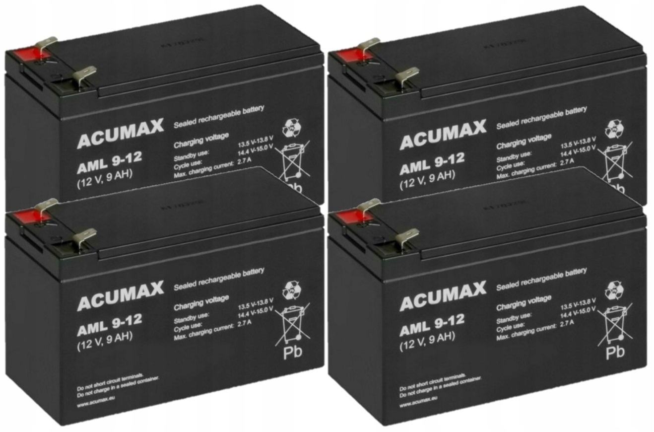 RBC8 ZESTAW AKUMULATORÓW DO UPS APC 4x AML 9-12