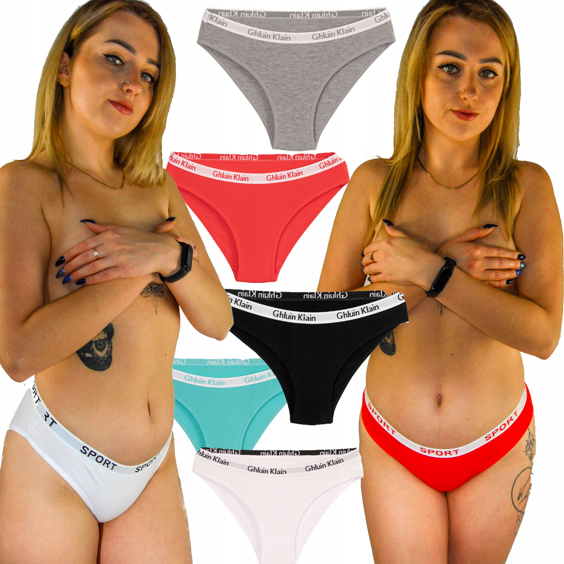 

Majtki Ciążowe pod brzuch Fitness 5 sztuk M/L