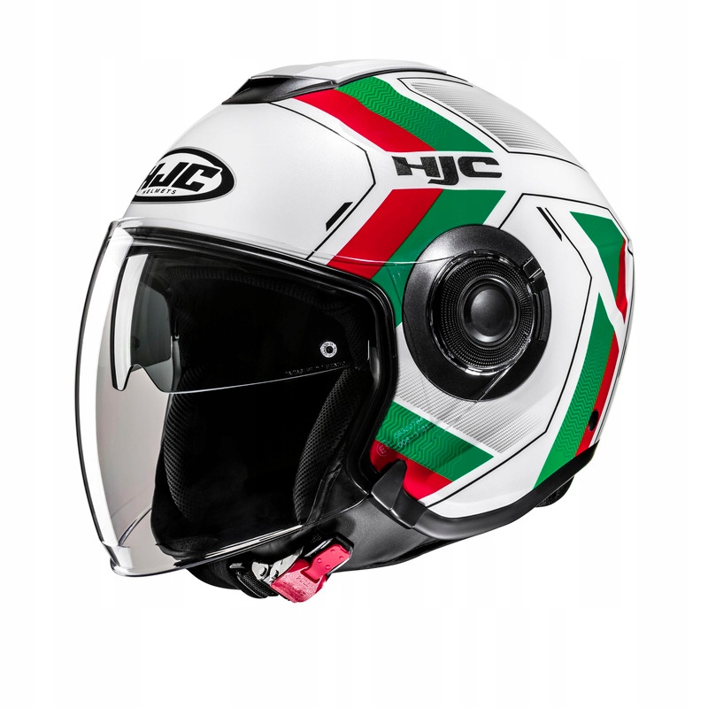 Motocyklová Prilba Hjc I40N Velu White Green XL