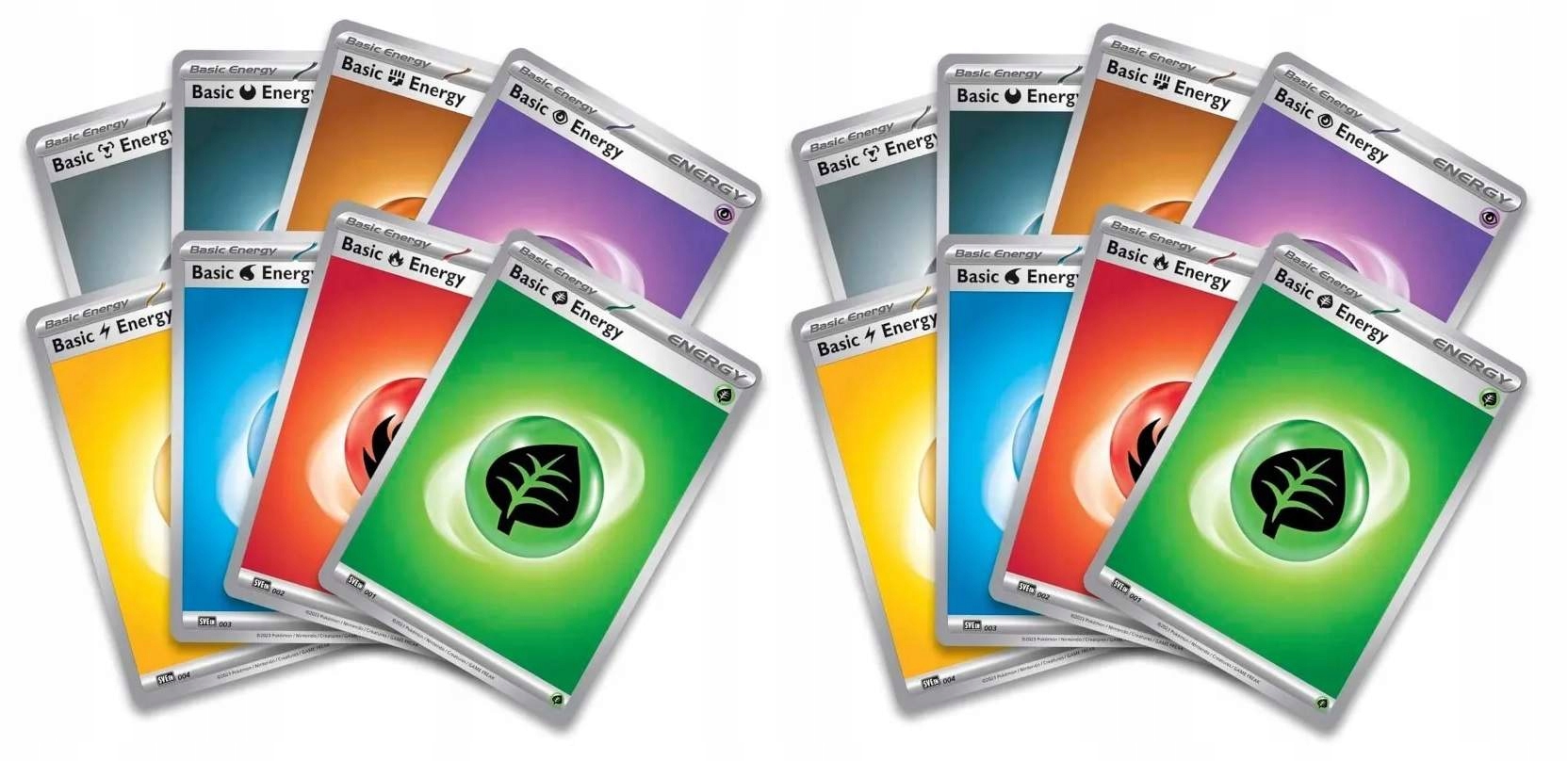 ZESTAW 16 ORYGINALNYCH KART ENERGII POKEMON
