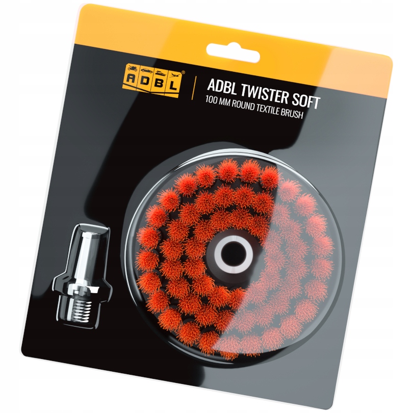 Adbl Twister Soft 100mm Miękka Szczotka Na Wkrętarkę Do Czyszczenia Foteli