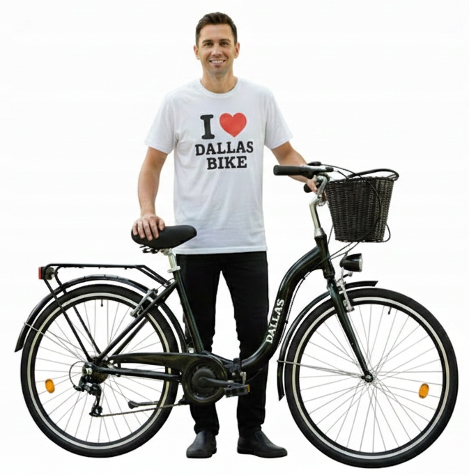 Rower damski męski Dallas 26 Aluminiowy składany