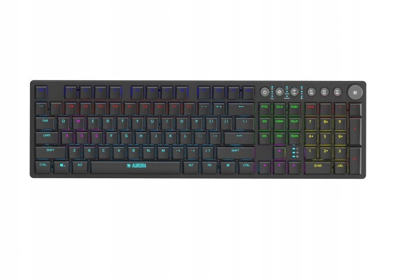 Klawiatura I-box Aurora K-6 Rgb, Mechaniczna, Red Switch, Low Profile Gamin