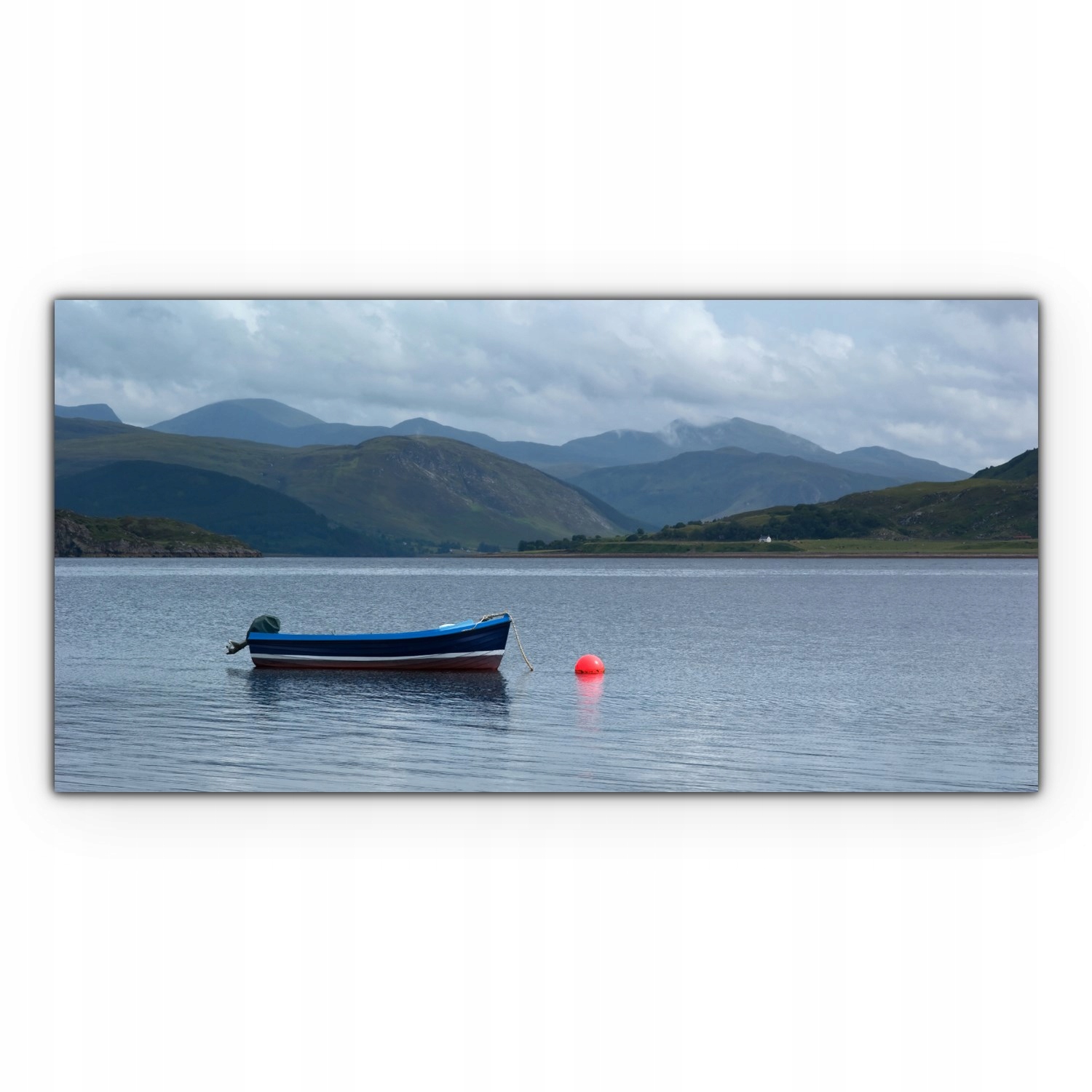 

Obraz canvas na ścianę 100x50 Statek Jezioro Góry