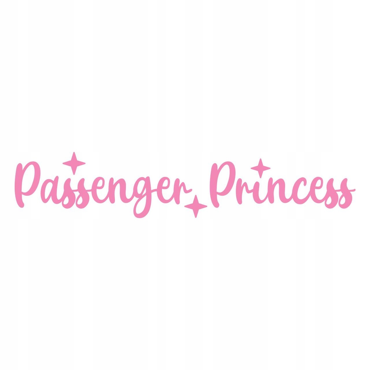 Naklejka Passenger Princess na Samochód Lusterko Słoneczko
