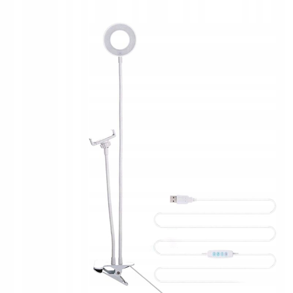 LAMPA PIERŚCIENIOWA LED SELFIE DO TELEFONU ALOGY Źródło światła LED