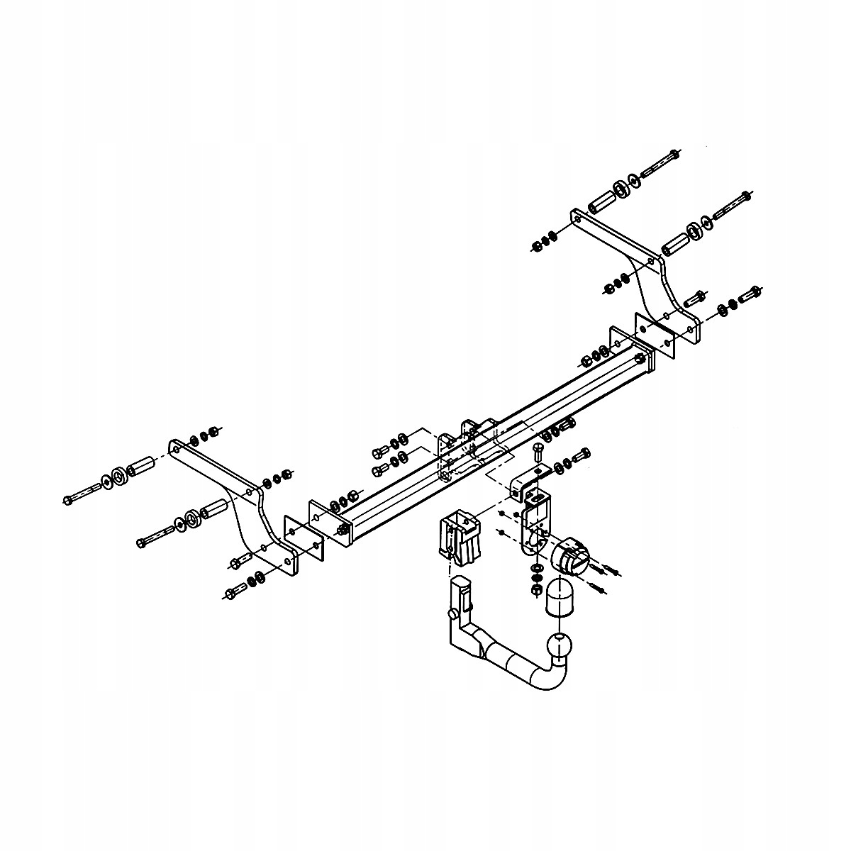 Hak Wypinany do Dacia Duster 1 FL I SUV 13-17 MODUŁ WIĄZKA 13 PIN GRATIS Producent Steinhof