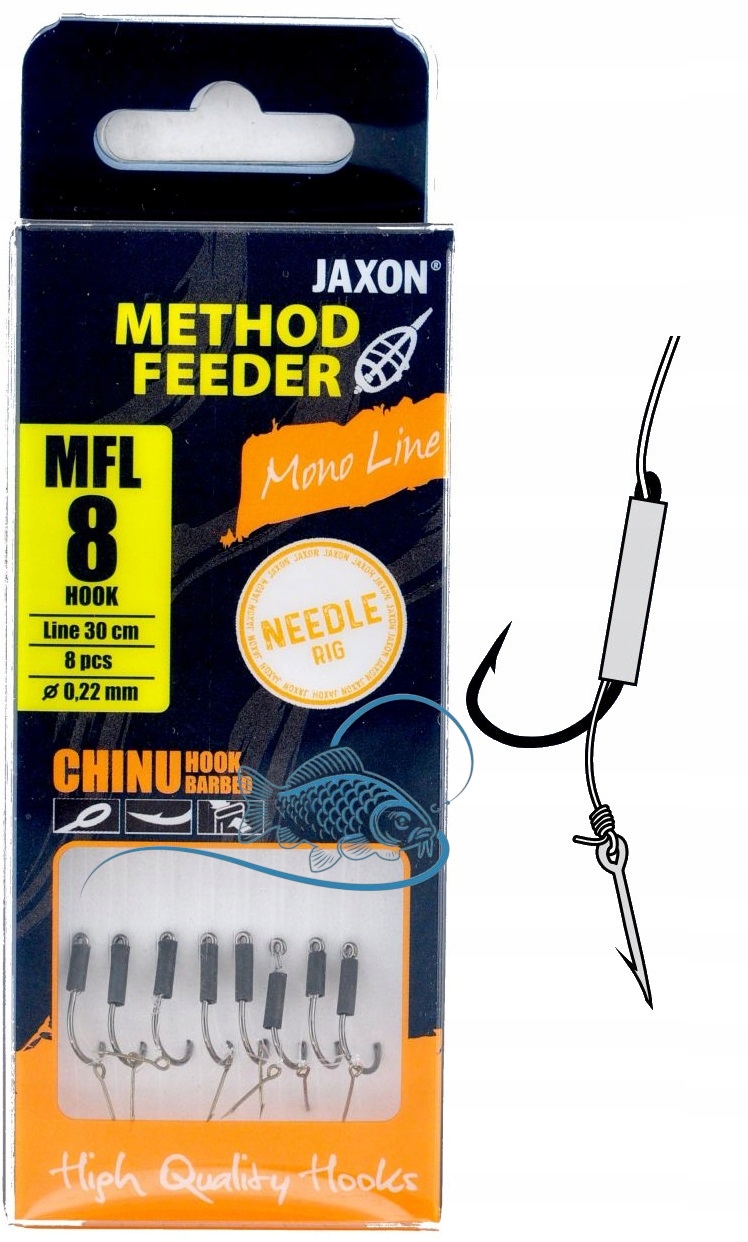 r.8 Haczyki Gotowe Przypony Z Igłą Bagnetem Method Feeder Chinu Metody Mfl