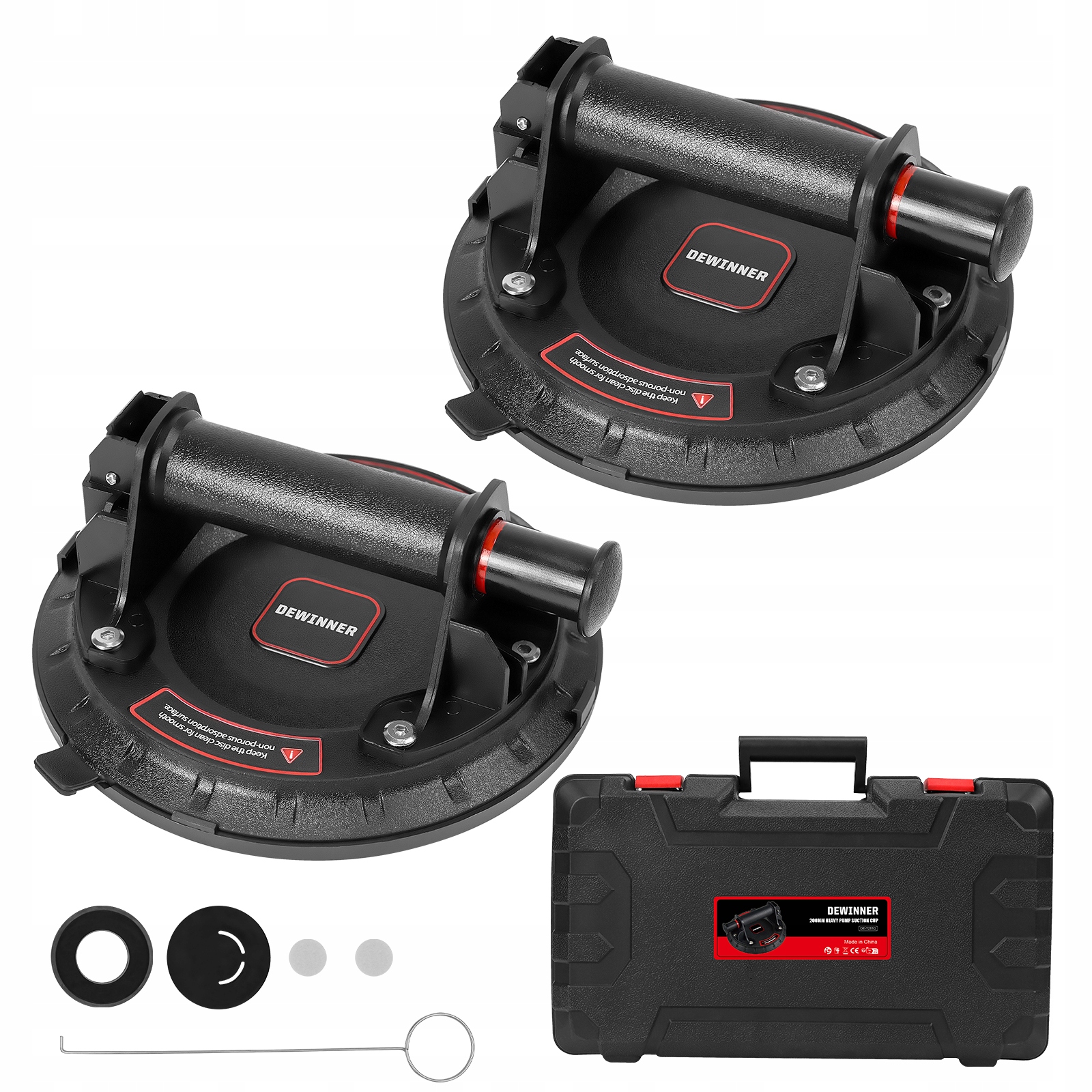 8palcový držák přísavka na sklo glazury dlaždic X2 Dewinner