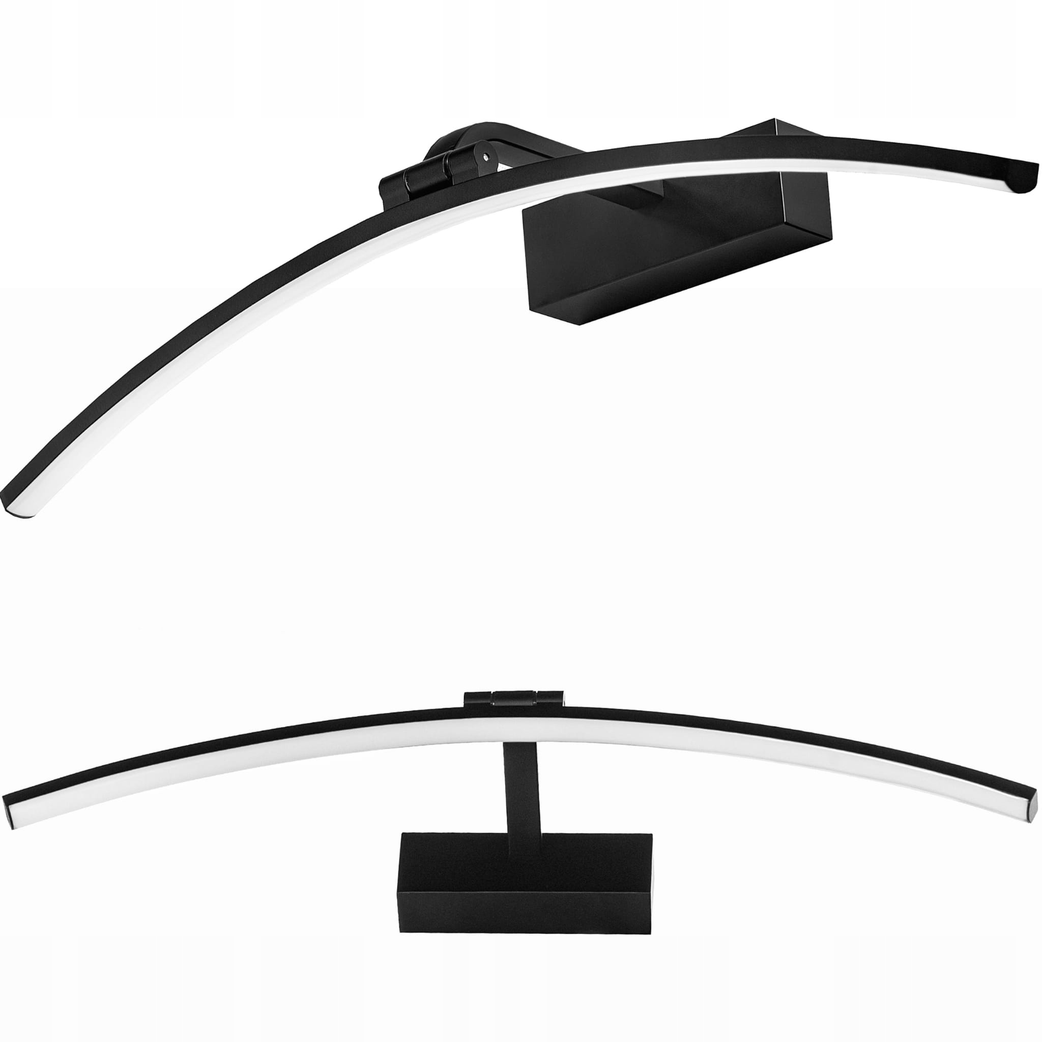 Kinkiet łazienkowy Led nad lustro 12W 60cm Okrągły Wygięty